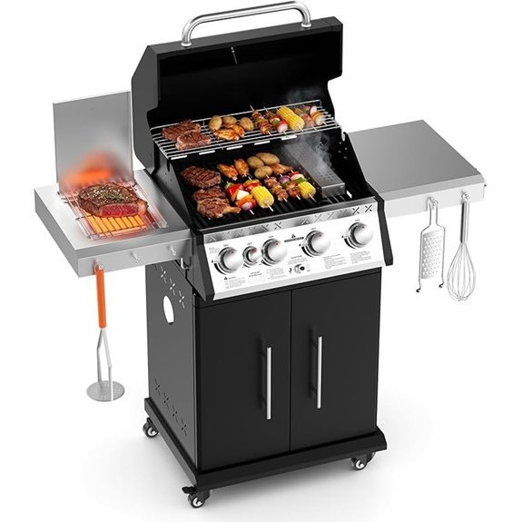 skok 4 burner propane grill