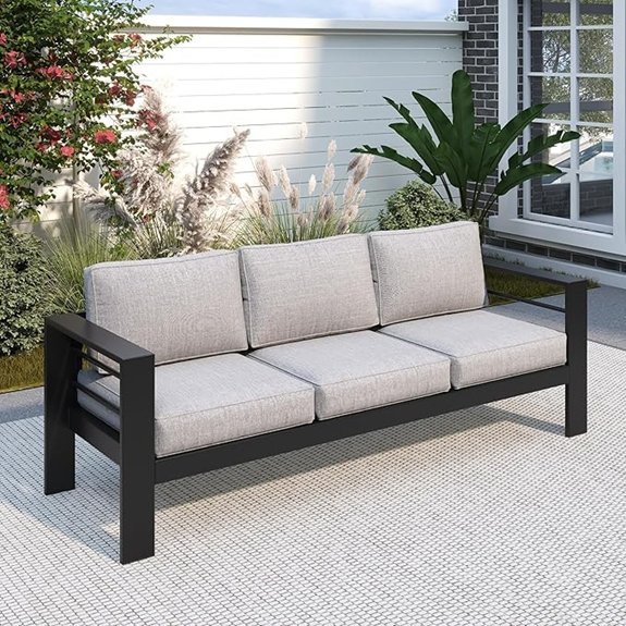 solaste aluminum sofa water resistant cushions