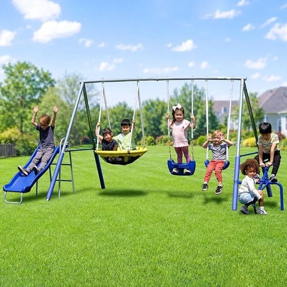 sportspower taylor metal swing set