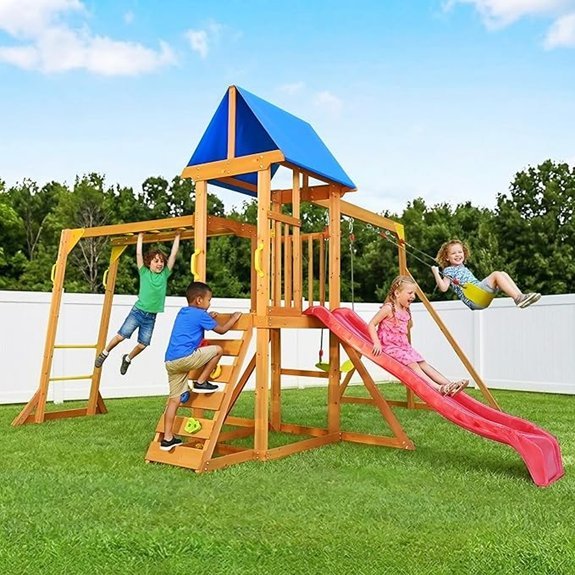 suniboxi wooden swing set
