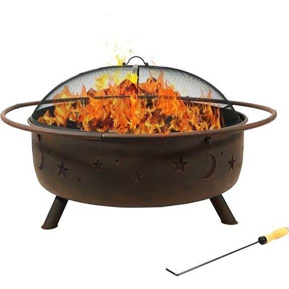 sunnydaze 42 inch wood burning fire pit