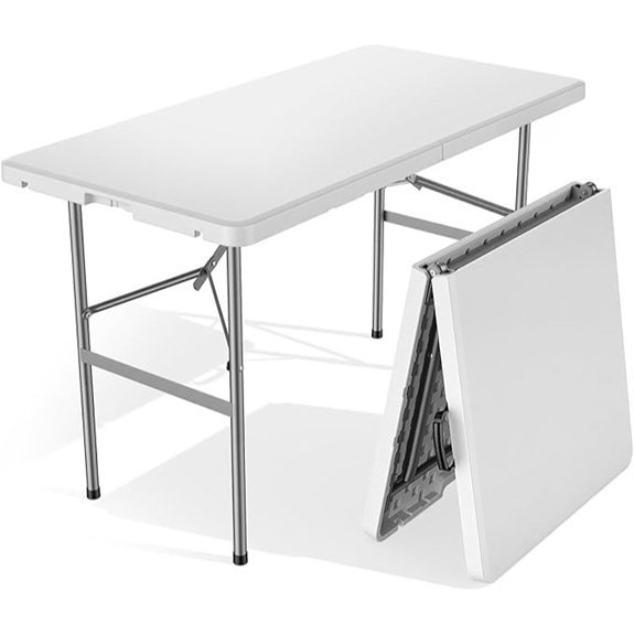 sweetcrispy 4 ft folding picnic table