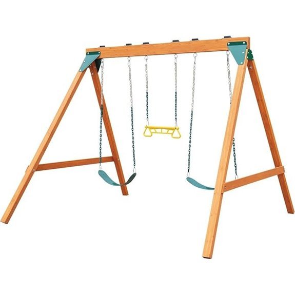 swing n slide ranger wooden swing set