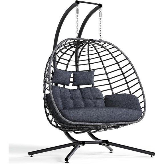 switte double egg swing chair