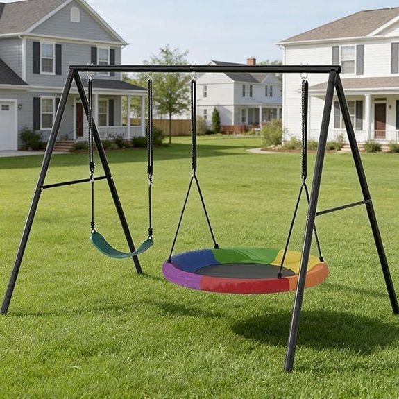 syesway 440lbs swing set
