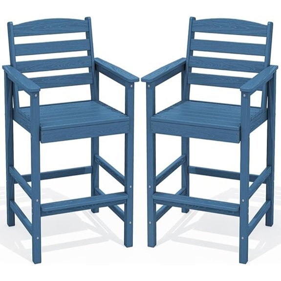 tall adirondack chairs blue set of 2