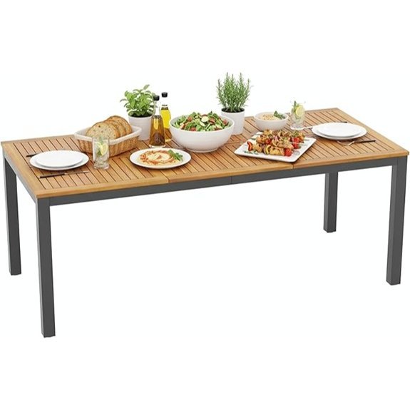 tangkula 79 acacia table
