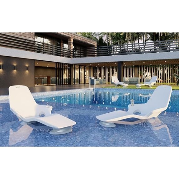 tenjam pool lounge chairs two pack