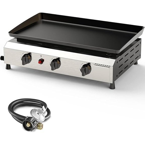 three burner propane griddle for camping