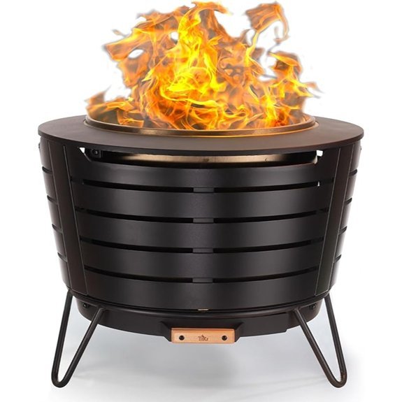 tiki 25 inch smokeless patio pit