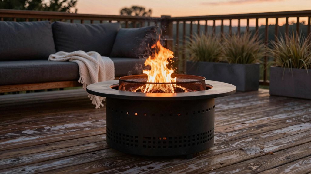top 10 wood deck fire pits