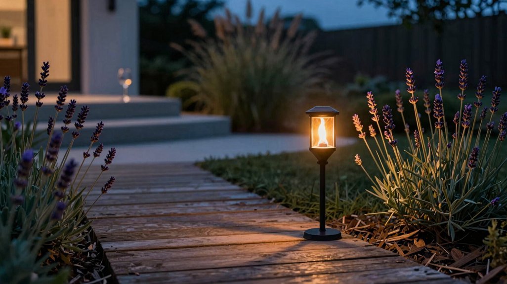 top flickering flame solar lights