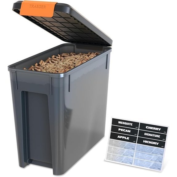 traeger stay dry pellet storage bin
