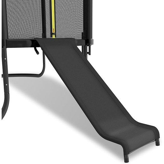 trampoline slide with cushion