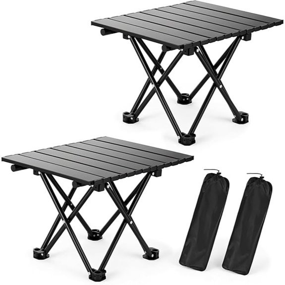 two pack folding camping tables