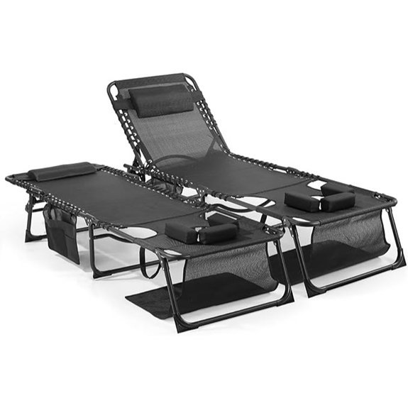 unovivy tanning chairs set