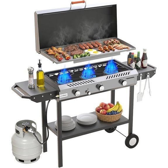 veralune stove with wheels