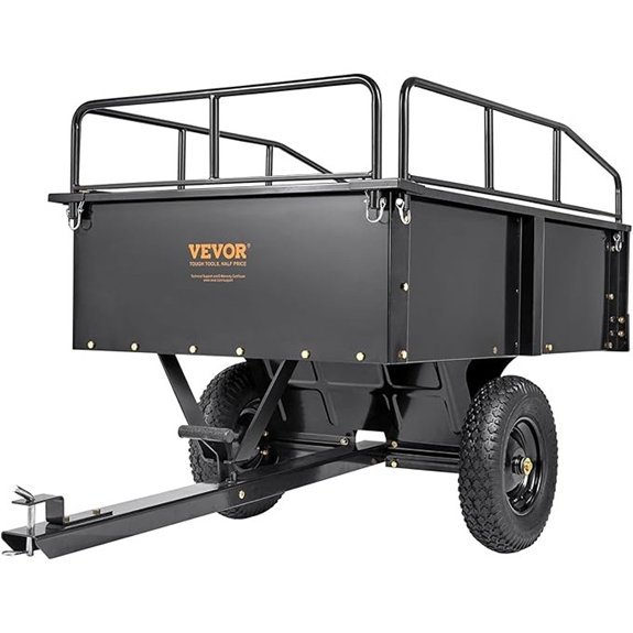 vevor atv steel dump cart