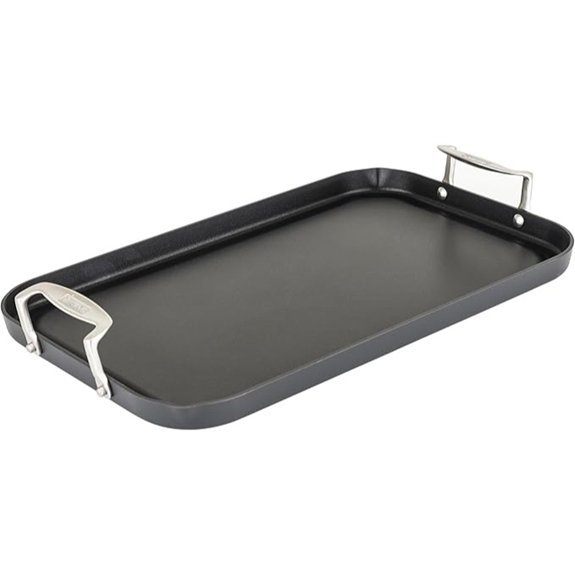 viking nonstick double burner griddle