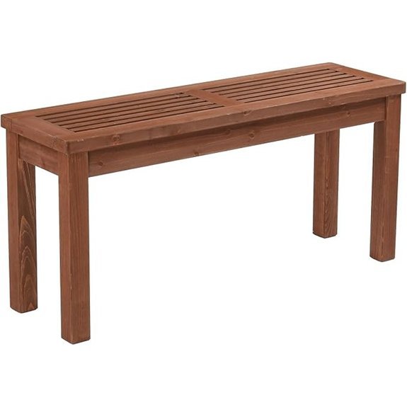 vingli 40 inch wooden bench