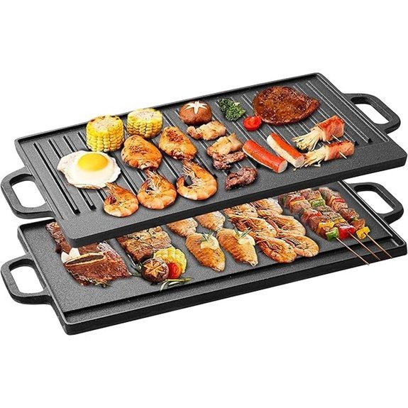 vivicreate cast iron grill griddle