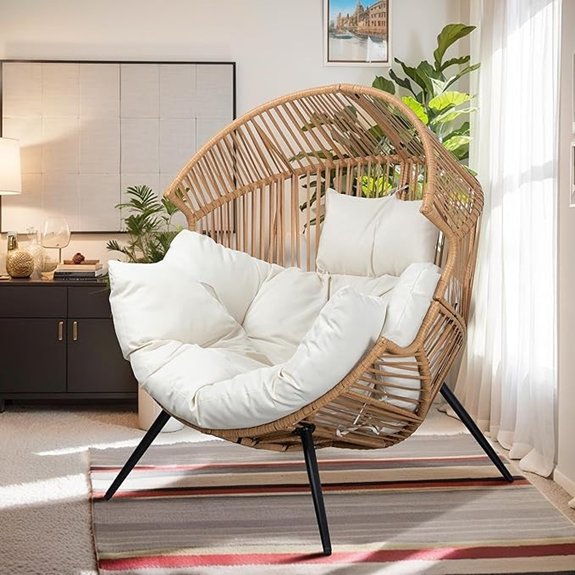 vongrasig wicker egg chair