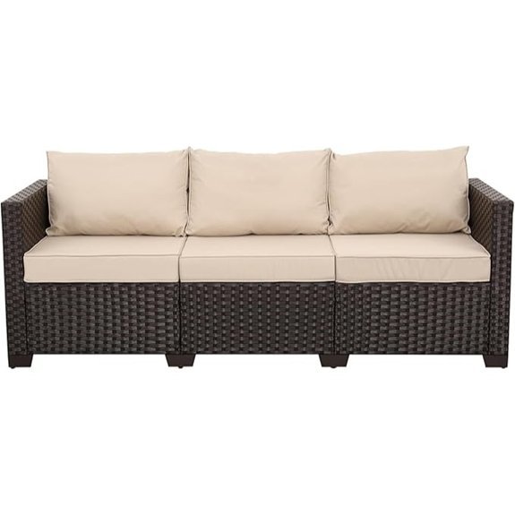 waroom 3 seat pe rattan