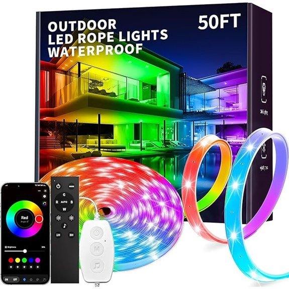 waterproof 50ft rgb led