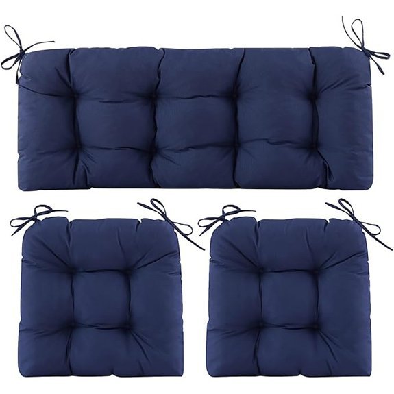 wicker chair cushions set
