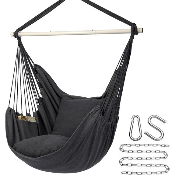 y stop hammock chair details dark grey