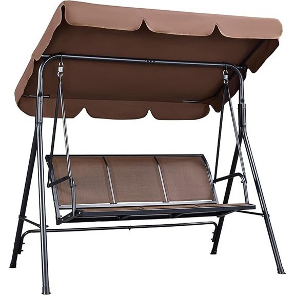 yaheetech 3 seat swing with canopy