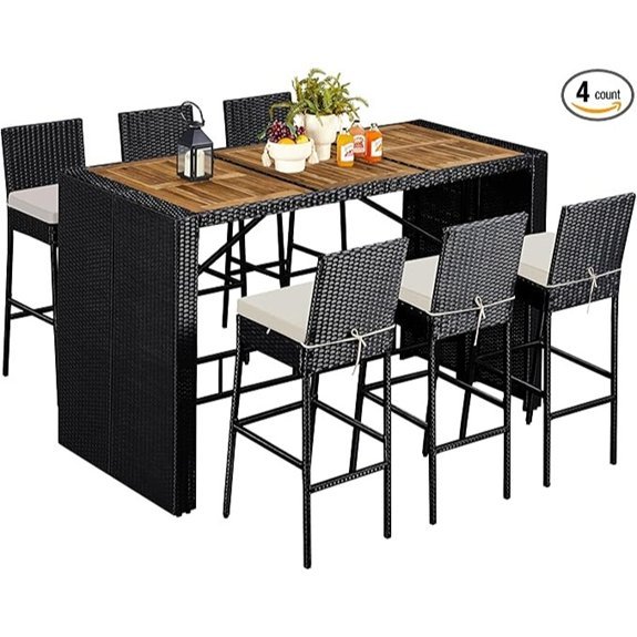 yaheetech 7 piece patio set