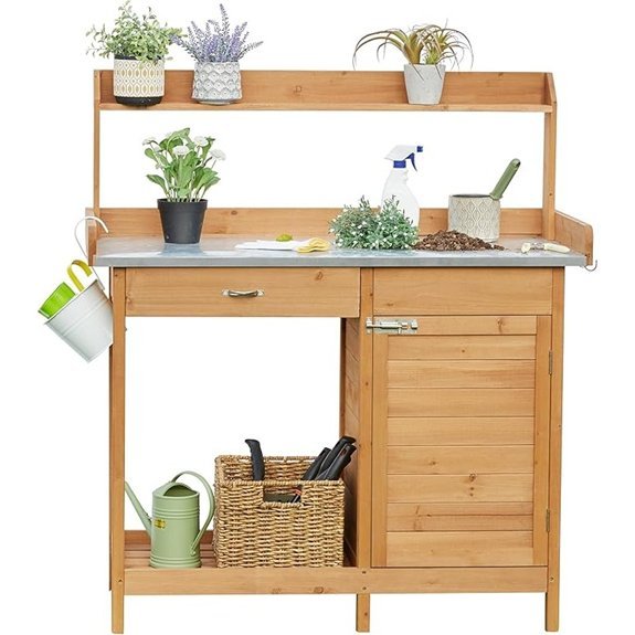 yaheetech garden potting bench