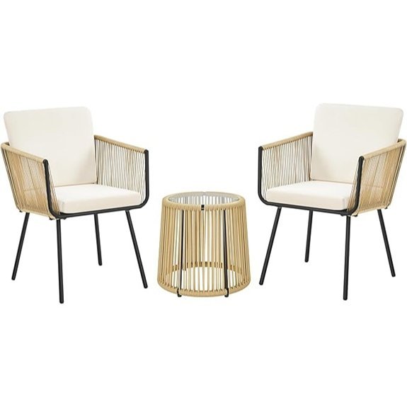 yaheetech rattan bistro set