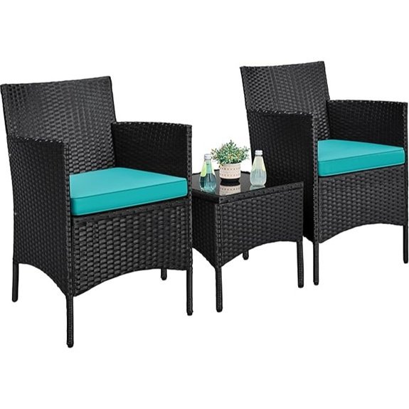 yaheetech rattan patio set