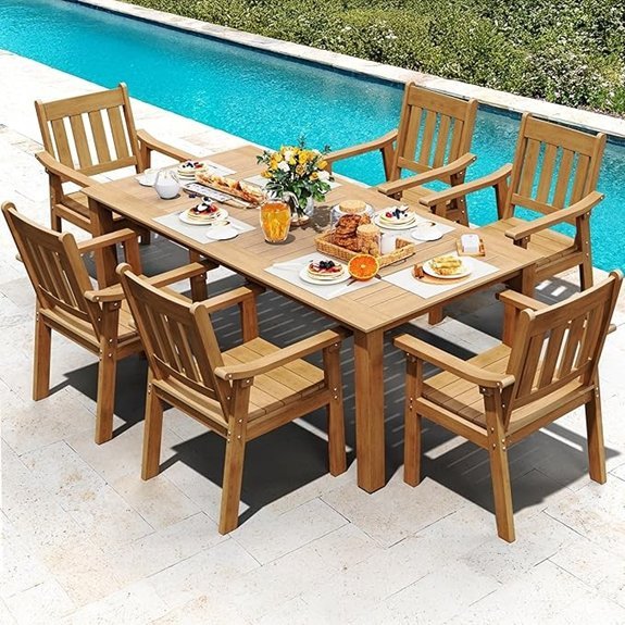 yefu hips patio dining set