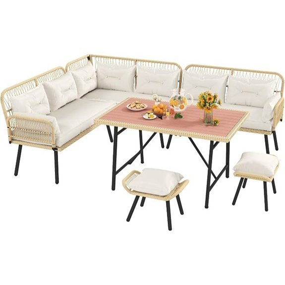 yitahome 9 piece wicker set