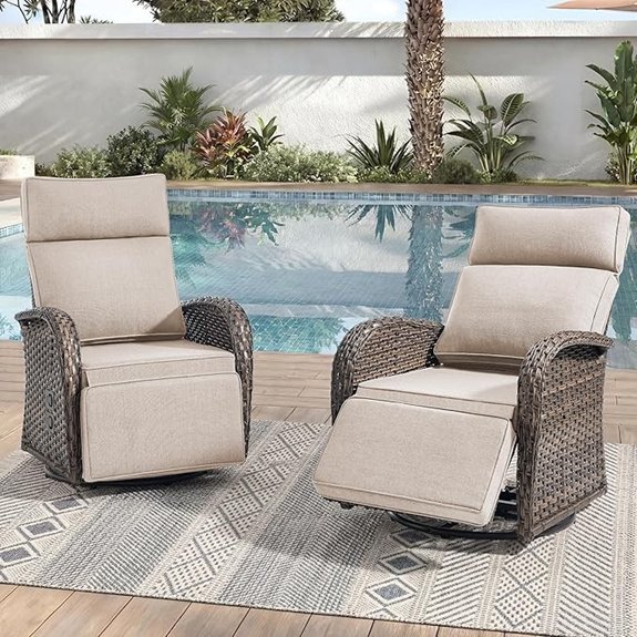 zero gravity patio recliners set of 2